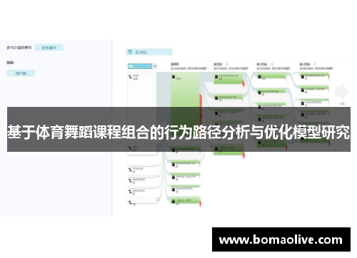 基于体育舞蹈课程组合的行为路径分析与优化模型研究
